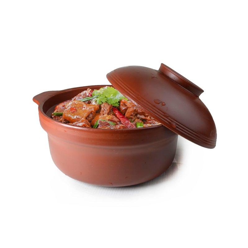 Shaguo Bowl Casserole Pot Clay Stone for Cooking Dolsot Bibimbap Soup Exclusive Range Unglazed Earthen clay lid