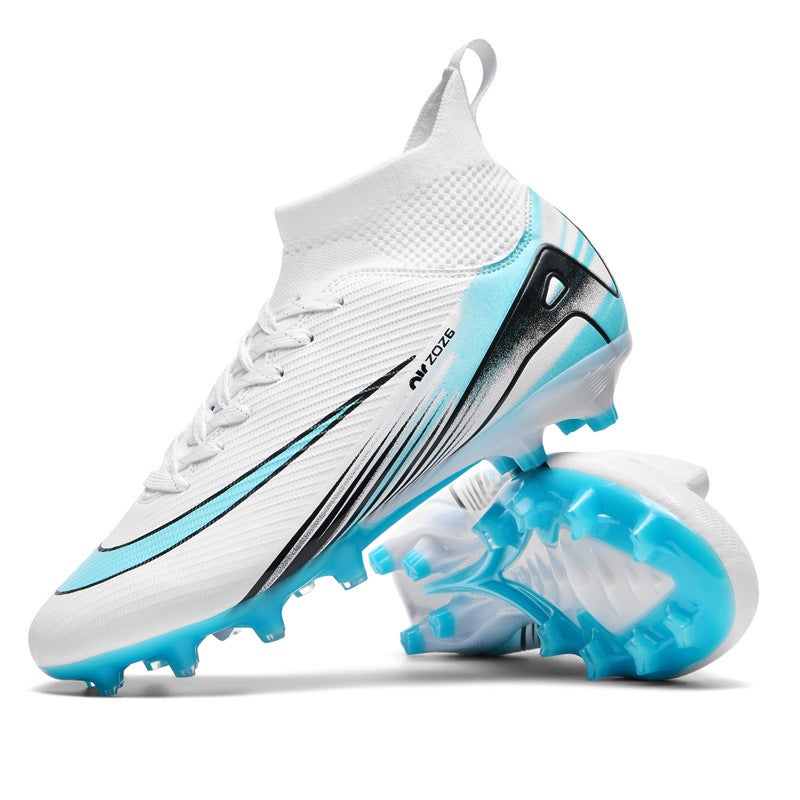 New High-Top Football Shoes Spikes Football Shoes Tf Broken Nails Training Shoes Football Men'S Sneaker - Image 3