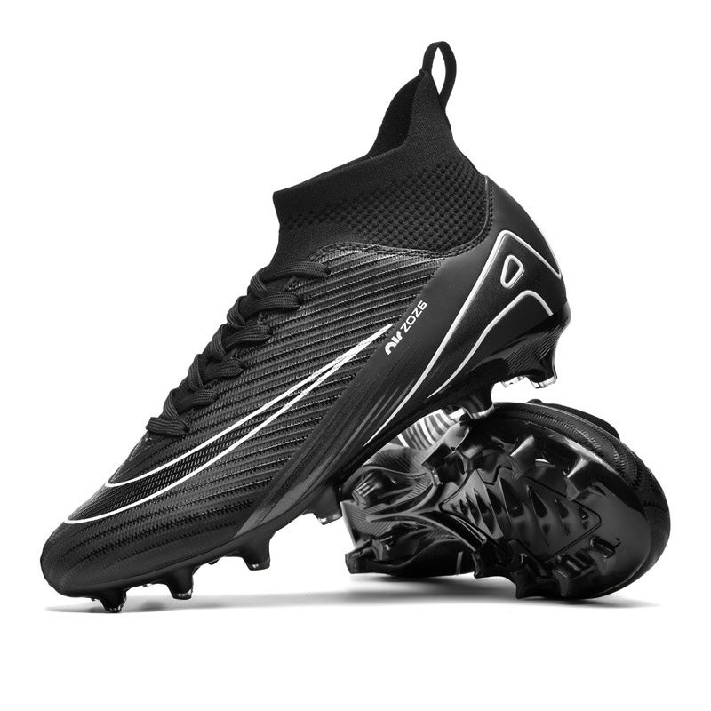 New High-Top Football Shoes Spikes Football Shoes Tf Broken Nails Training Shoes Football Men'S Sneaker - Image 1