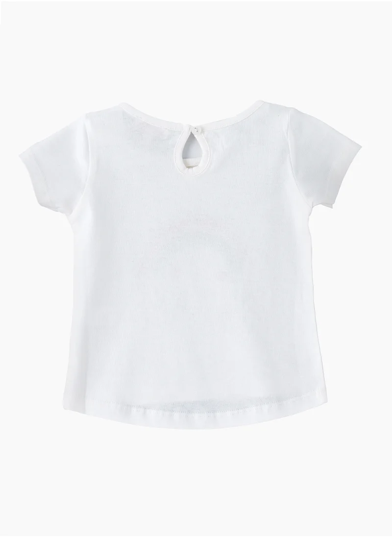 جيلين Sunshine Squad: Girls' Comfy Cotton Tees Playful & Summer Fun