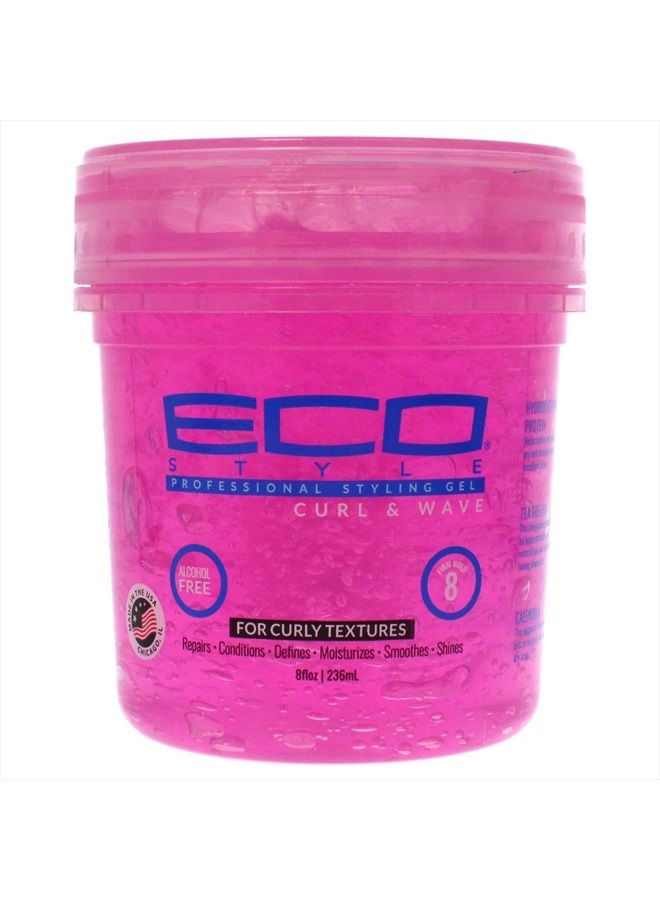 Eco Style جيل شعر إيكوكو - تجعيد وموجة - تركيبة خالية من الكحول ومضادة للحكة - تثبيت مثالي للجوانب المائلة أو المدببة - مثالي للشعر المموج - بدون قشور - غير مختبر على الحيوانات - يرطب - 8 أونصات - Image 1