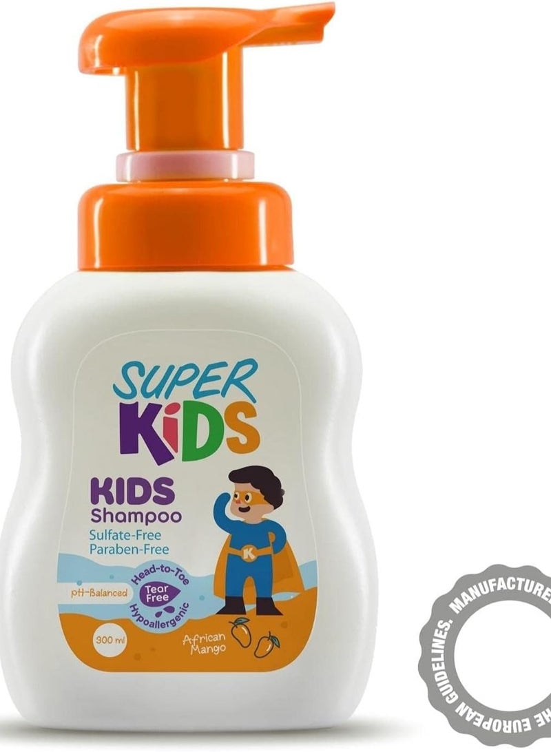 شامبو سوبر كيدز برائحة المانجو الأفريقي للأطفال - 300 مل