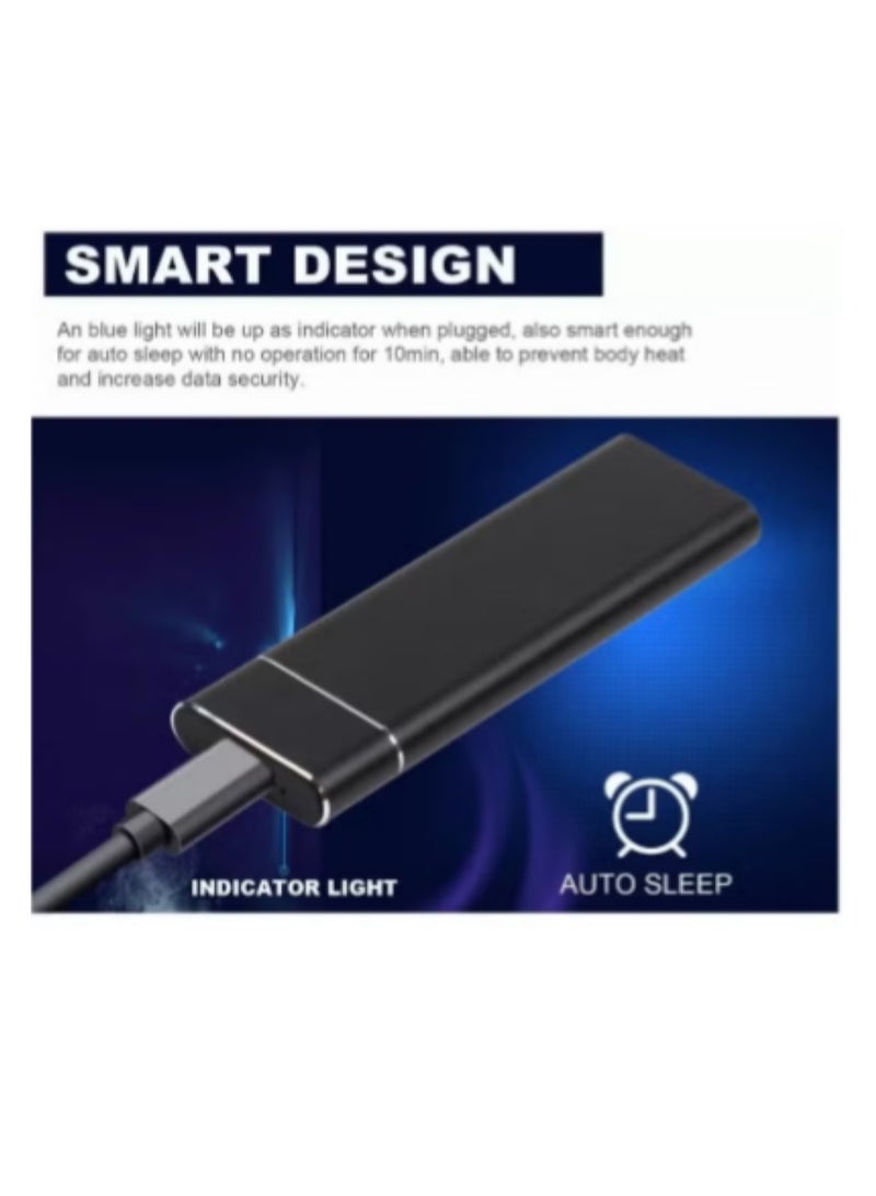 Portable External Hard Drive 4TB , Mini SSD Hard Drives,Solid State External Drives,Computer Backup Drive,USB 3.1 to Type-C Support Data Storage Transfer for Windows XP PC Laptop and Mac - Image 4