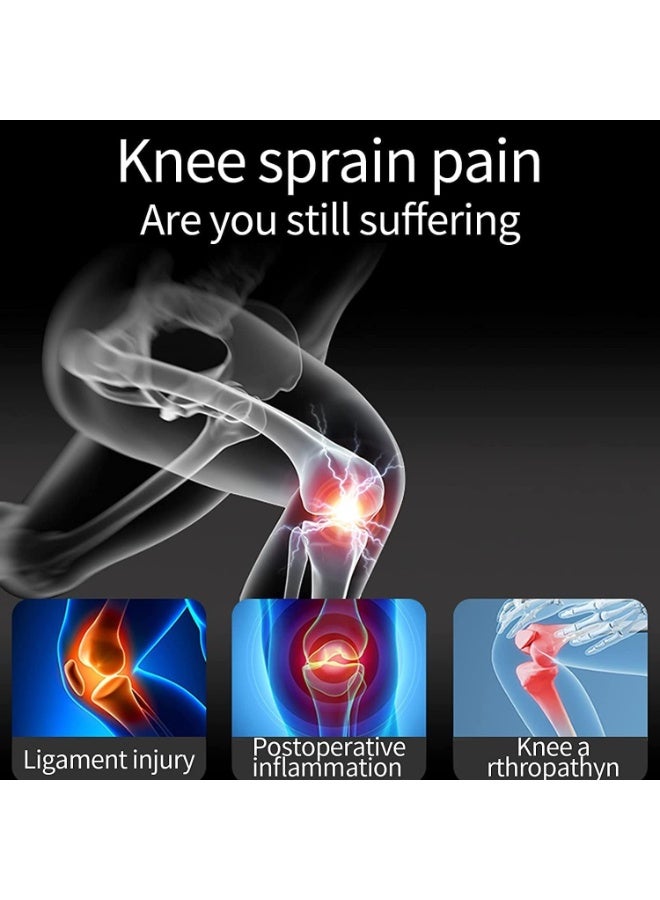 كمادات ضاغطة للركبة – دعم وتخفيف ألم الركبة للجري وكرة السلة ورفع الأثقال والتمارين – للرجال والنساء، مع وسادات سيليكون، رمادي (M) - Image 3