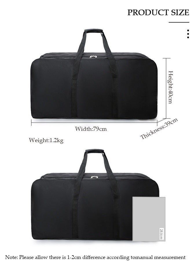 DUNISO Expandable Rolling Duffle Bag with 2 Wheels, olling Wheeled Suitcase Travel Oxford Duffel Bag without Telescoping Handle, Foldable Carry On Duffel Bag, Water-Resistant Travel Weekend Bag for Women Men - Image 2