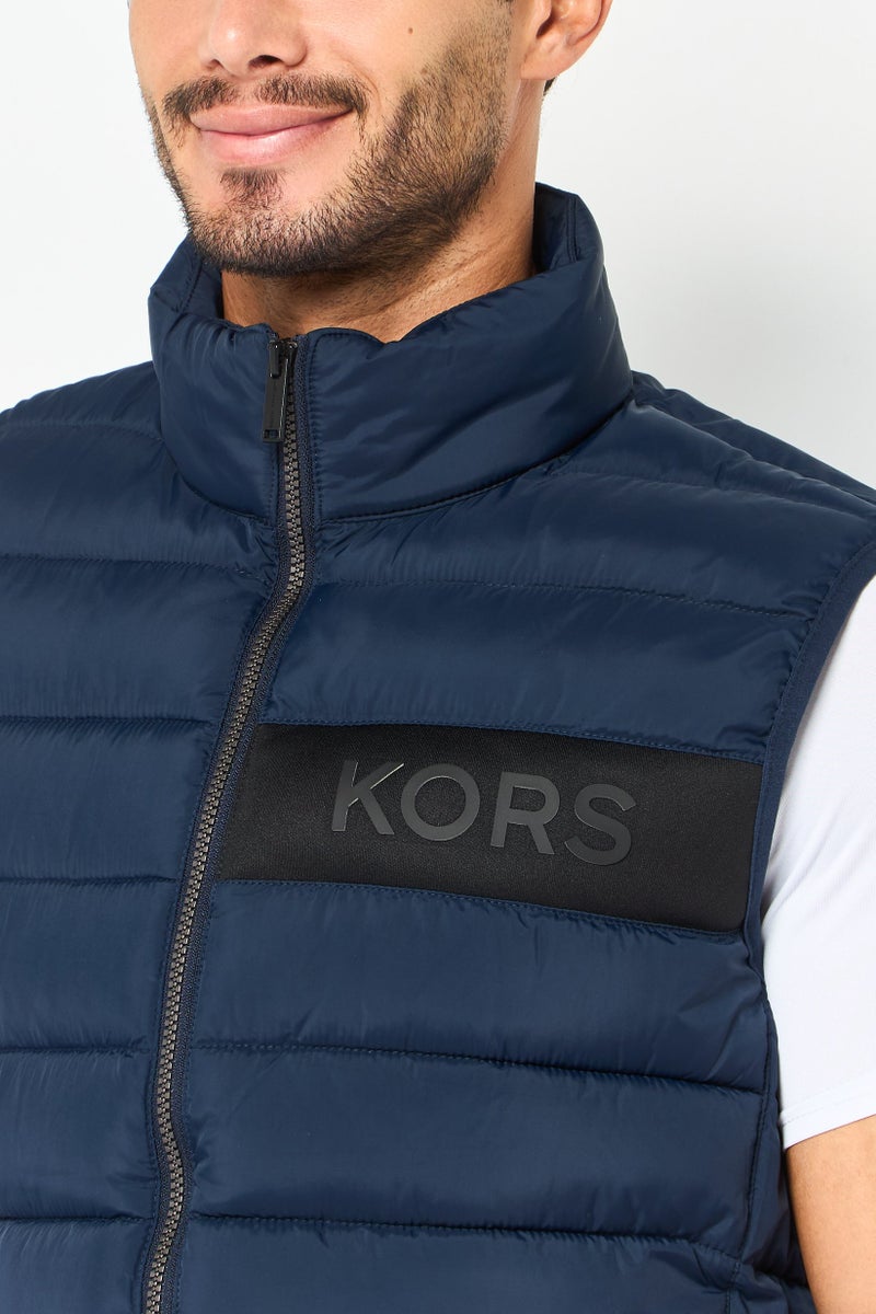 Michael Kors Men Quilted Puffer Vest Jacket , Navy - Image 3
