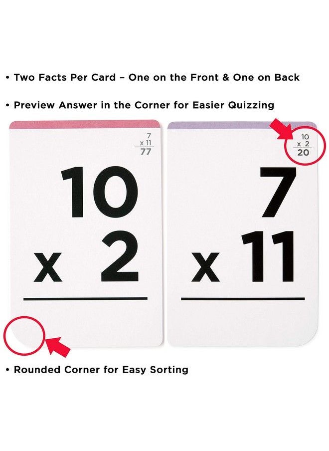 Think Tank Scholar - Multiplication And Division Flash Cards (300 Facts) Award Winning Math Facts 1 12 Flashcards Set Kids Ages 8+ 3Rd 4Th 5Th 6Th Grade 6 Teaching Methods 5 Games For Learning - Image 1