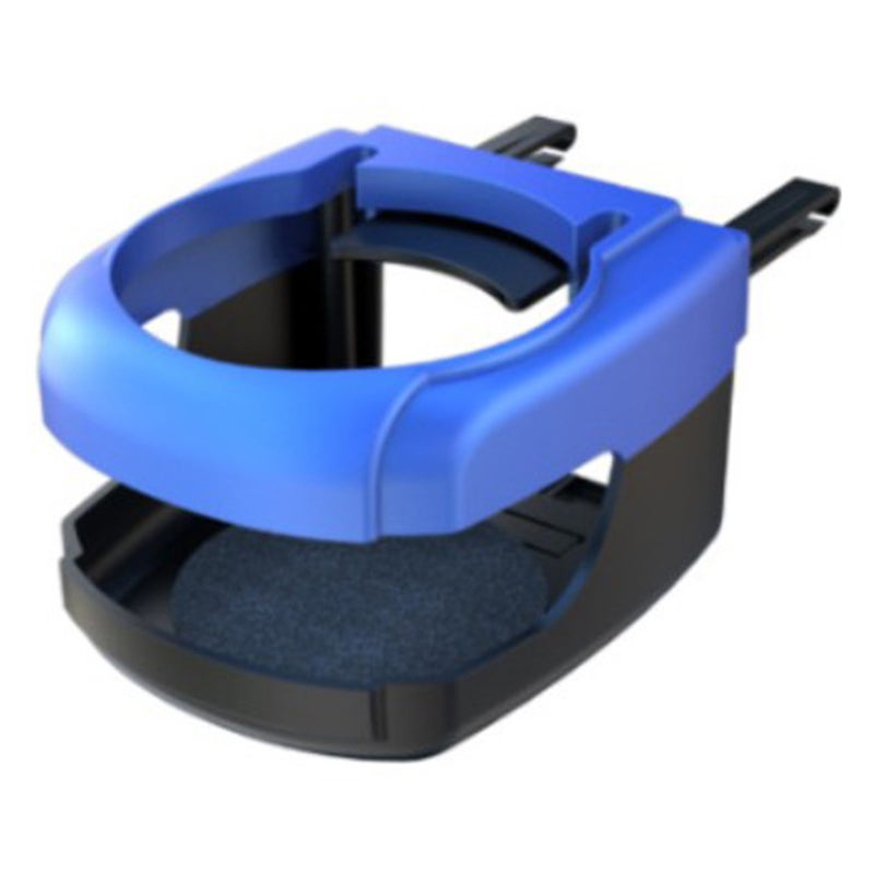 Car Air Vent Cup Holder: Blue, Ac Vent Mounted, Non-Slip Sponge Base, Space-Saving - Temp-Regulating Via Ac Airflow, Secure Tool-Free Installation, Versatile Storage for Drinks, Small Items, Ashtray f - Image 1