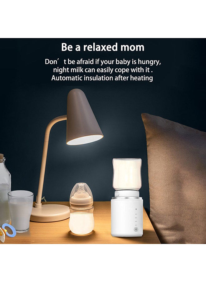 Generic - Portable Baby Milk Bottle Warmer Wireless Milk Heater Defrosting & Heating Dual Modes 4 Levels Temperature Built-in Battery for Travel Outdoor Use - Image 1