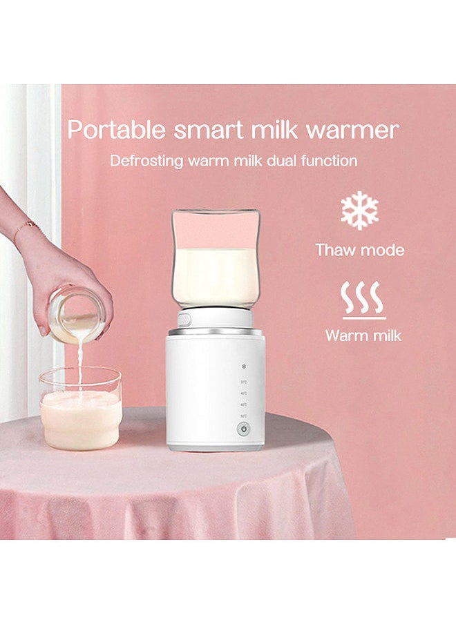 Generic - Portable Baby Milk Bottle Warmer Wireless Milk Heater Defrosting & Heating Dual Modes 4 Levels Temperature Built-in Battery for Travel Outdoor Use - Image 1