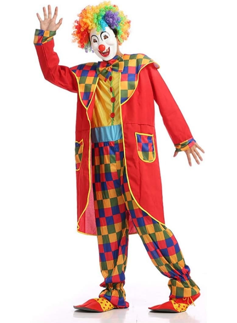 Toy Box Scary Clown Costume Joker Stage Fancy Dress Party Performance Costumes for Men and Women Adult Clown Clothes Suit free Size one Piece suit - Image 2