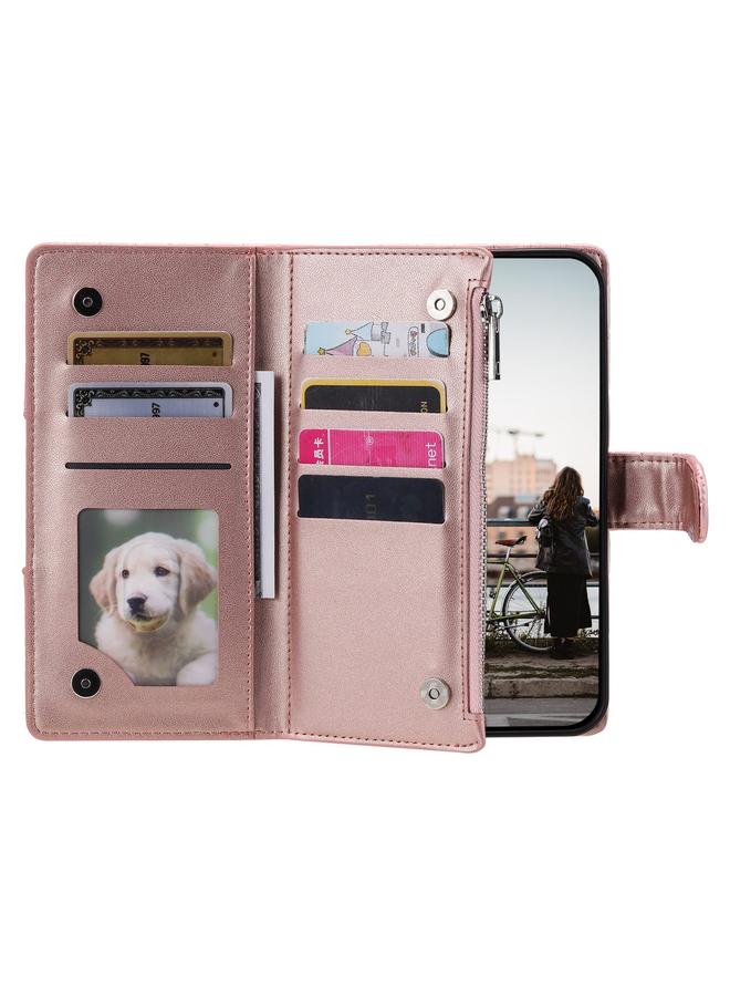 Green Tiger Case For Google Pixel 8 Pro Glitter Lattice Zipper Wallet Leather Phone Case - Image 4