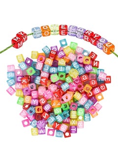 Generic ✔Description: Made of high quality acrylic material, sturdy and durable, clear engraving, not easy to fade, long service life.A variety of styles to match at will, convenient for you to make handcrafted items that are loved by your family and friends.Perfect for making unique bracelets, necklaces, keychains, photo frames for your family and friends.The beautifully colored alphabet beads are perfect as props for parent-child activities, and you can complete this fun activity with your child.✔Specifications: Material: acrylic Color: color Quantity: 800 ✔age includes: 800 x acrylic letter beads  - Image 3