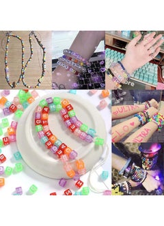 Generic ✔Description: Made of high quality acrylic material, sturdy and durable, clear engraving, not easy to fade, long service life.A variety of styles to match at will, convenient for you to make handcrafted items that are loved by your family and friends.Perfect for making unique bracelets, necklaces, keychains, photo frames for your family and friends.The beautifully colored alphabet beads are perfect as props for parent-child activities, and you can complete this fun activity with your child.✔Specifications: Material: acrylic Color: color Quantity: 800 ✔age includes: 800 x acrylic letter beads  - Image 4