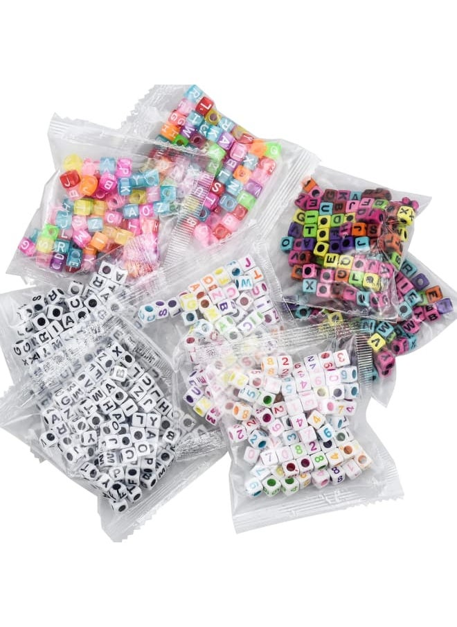 Generic - ✔Description: Made of high quality acrylic material, sturdy and durable, clear engraving, not easy to fade, long service life.A variety of styles to match at will, convenient for you to make handcrafted items that are loved by your family and friends.Perfect for making unique bracelets, necklaces, keychains, photo frames for your family and friends.The beautifully colored alphabet beads are perfect as props for parent-child activities, and you can complete this fun activity with your child.✔Specifications: Material: acrylic Color: color Quantity: 800 ✔age includes: 800 x acrylic letter beads - Image 1
