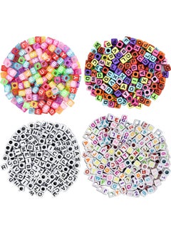 Generic ✔Description: Made of high quality acrylic material, sturdy and durable, clear engraving, not easy to fade, long service life.A variety of styles to match at will, convenient for you to make handcrafted items that are loved by your family and friends.Perfect for making unique bracelets, necklaces, keychains, photo frames for your family and friends.The beautifully colored alphabet beads are perfect as props for parent-child activities, and you can complete this fun activity with your child.✔Specifications: Material: acrylic Color: color Quantity: 800 ✔age includes: 800 x acrylic letter beads  - Image 1