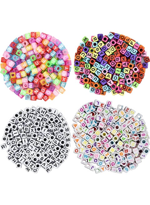 ✔Description: Made of high quality acrylic material, sturdy and durable, clear engraving, not easy to fade, long service life.A variety of styles to match at will, convenient for you to make handcrafted items that are loved by your family and friends.Perfect for making unique bracelets, necklaces, keychains, photo frames for your family and friends.The beautifully colored alphabet beads are perfect as props for parent-child activities, and you can complete this fun activity with your child.✔Specifications: Material: acrylic Color: color Quantity: 800 ✔age includes: 800 x acrylic letter beads