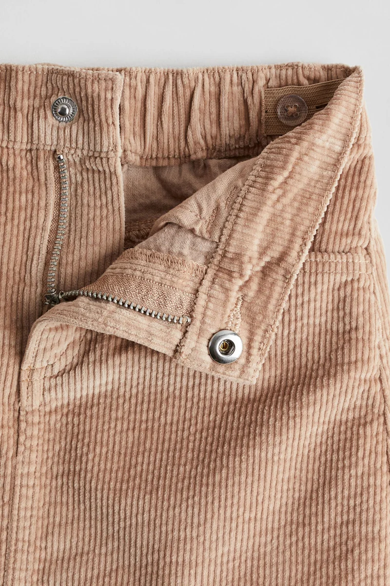 H&M Cotton Corduroy Skirt