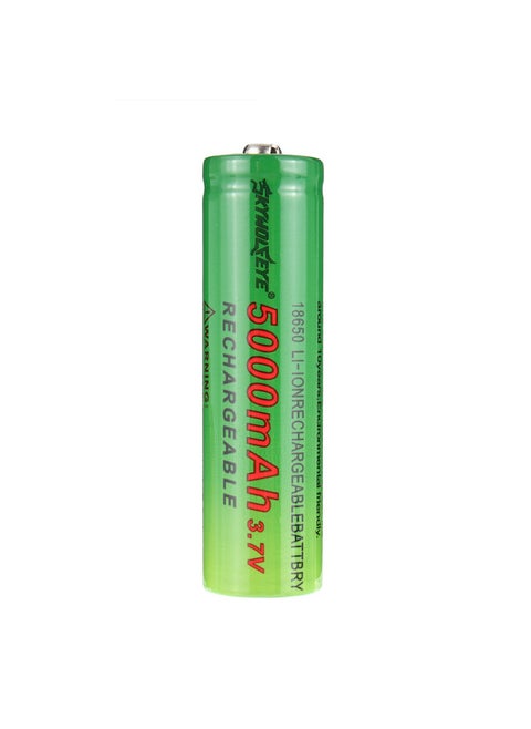 Skywolfeye 18650 Flashlight 3.7-4.2V Rechargeable Lithium Battery 1200 MA 18650 Lithium Battery-Color:Green Yellow