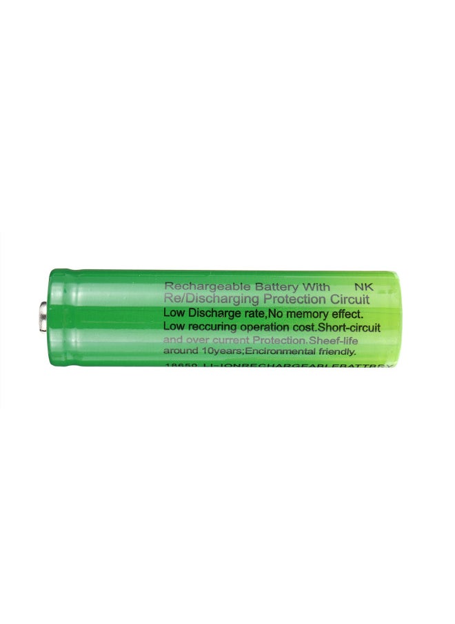 Generic - Skywolfeye 18650 Flashlight 3.7-4.2V Rechargeable Lithium Battery 1200 MA 18650 Lithium Battery-Color:Green Yellow - Image 1