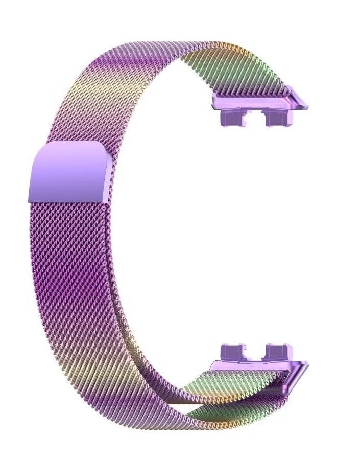 Suitable for Huawei Band 8/Huawei Band 9/Huawei Band 10 metal Milanese Magnetic Loop Watch Strap - Image 4