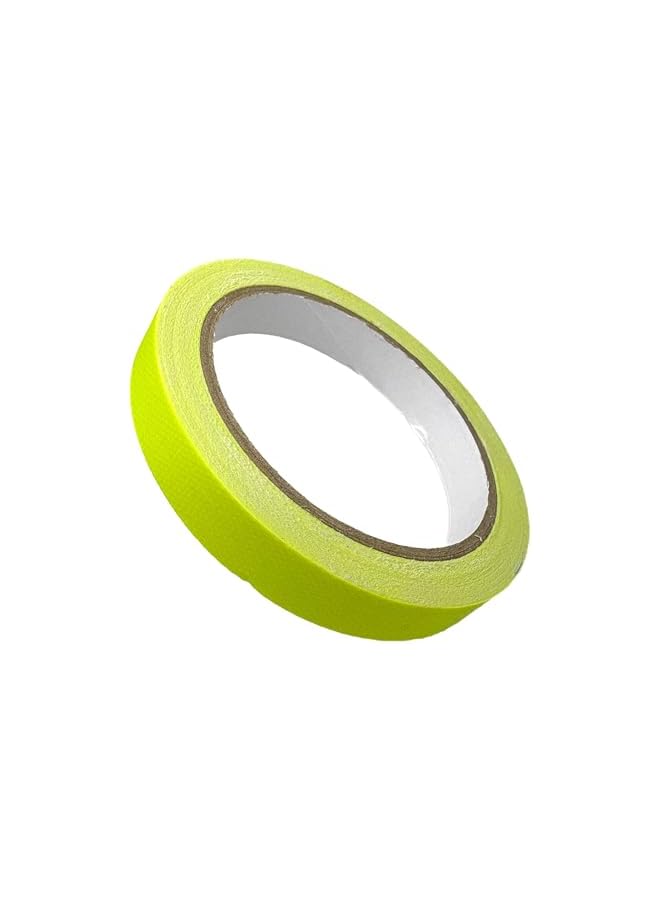 PROMASS Colored Gaffer Tape | Blue, Orange, Yellow, Pink & Green | Matte | No Residue | Easy Tear | Used for Masking, Marking, Labeling & Crafts | Width: 15mm | Length: 10m | 5 Rolls in 1 Pack  - Image 4