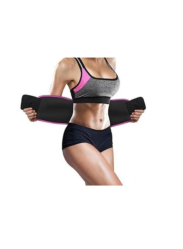 حزام تنحيف الخصر للنساء، حزام ساونا لشد البطن، دعم أسفل الظهر وأسفل الظهر مع تأثير بدلة الساونا