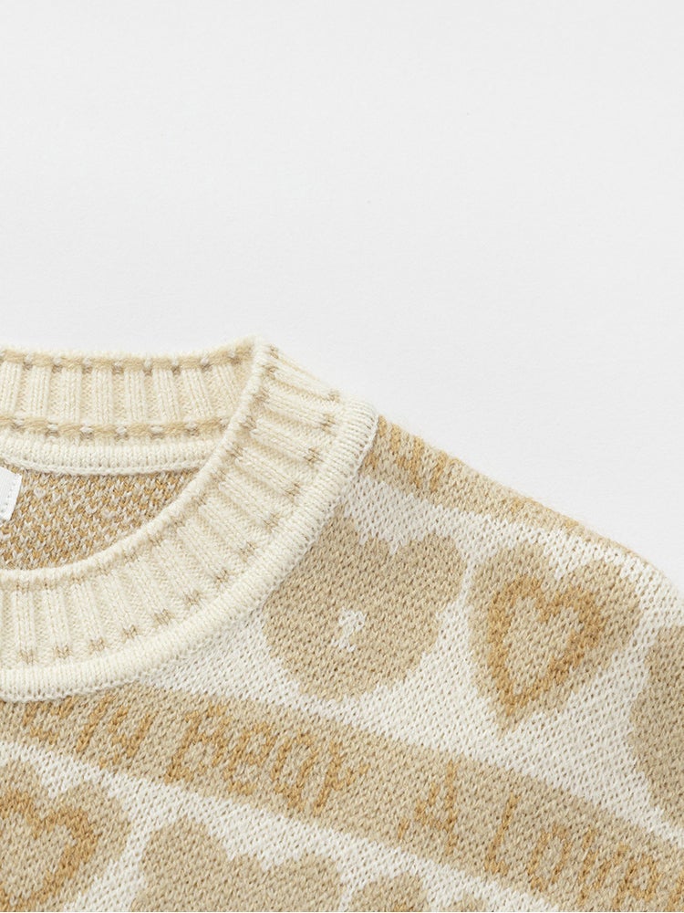 بالابالا كارديغان صوف بطبعات للبنات - Image 3