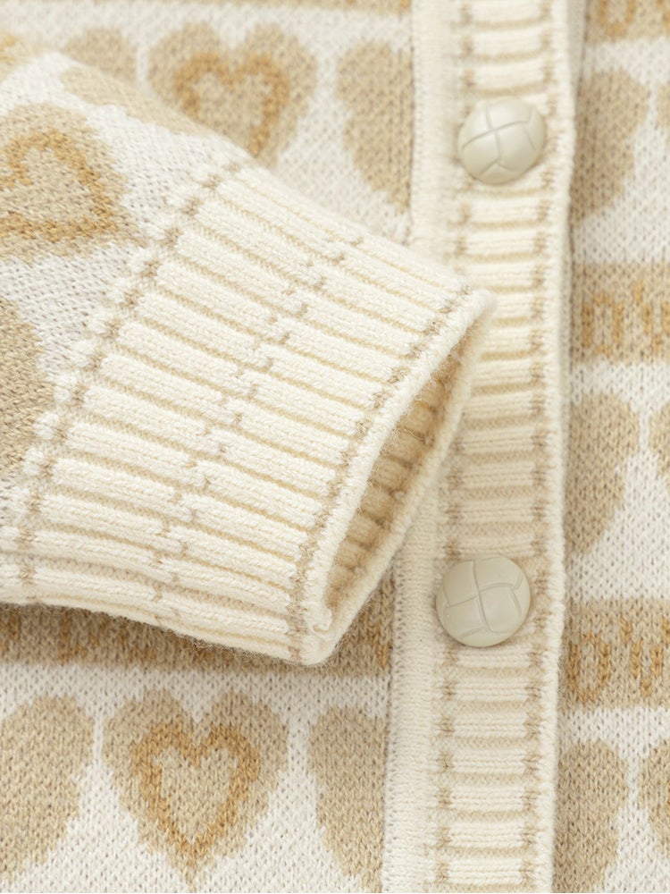 بالابالا كارديغان صوف بطبعات للبنات - Image 5