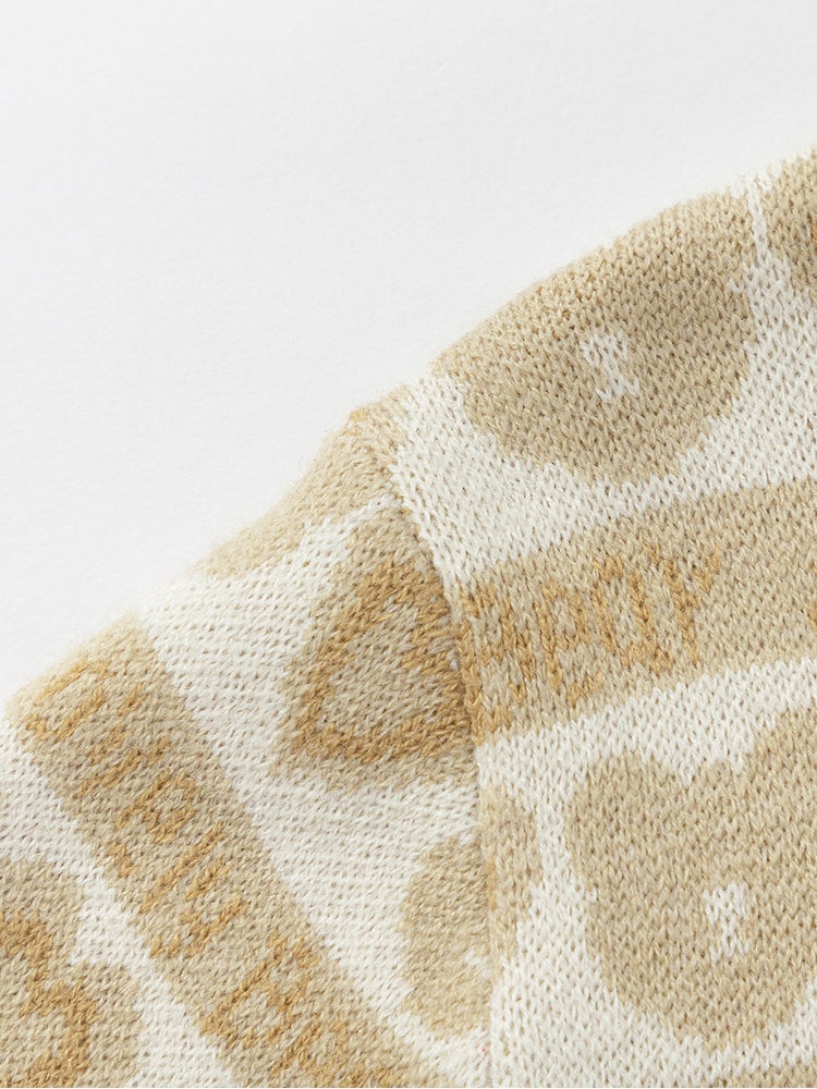 بالابالا كارديغان صوف بطبعات للبنات - Image 4