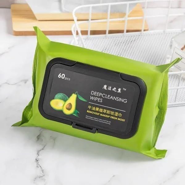 ASVERO Beauty Clean Glow Makeup Remover Wipes for Face with Aloe Vera Cucumber Vitamin E Makeup Remover Wipes HydratingRefreshing Soothing - Image 1