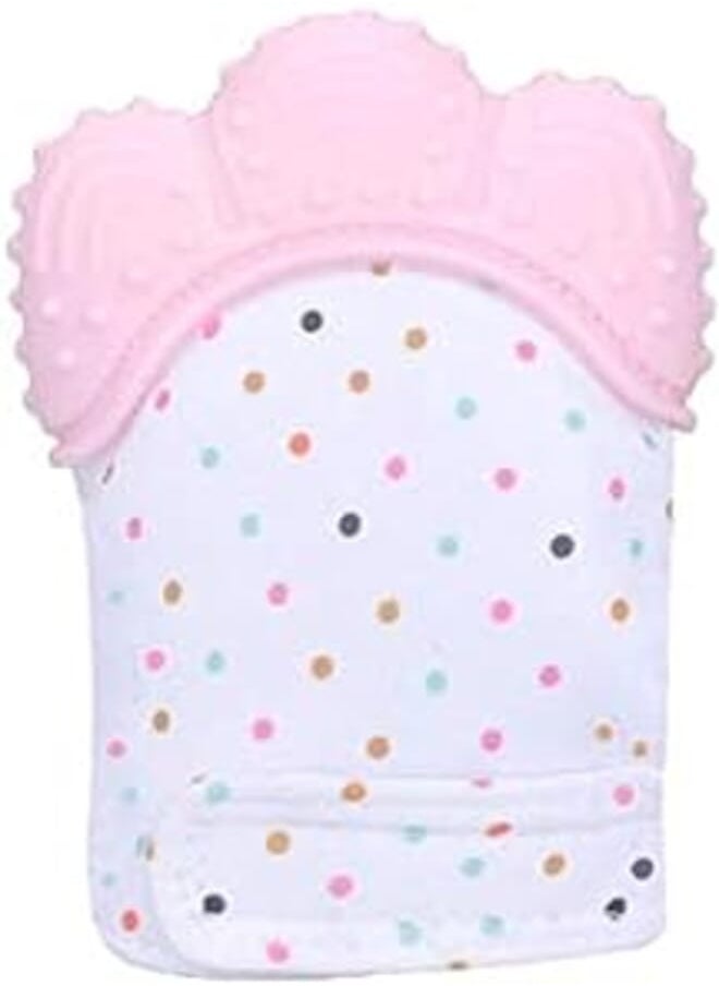 OR Baby Teething Mittens Self Soothing Pain Relief Mitt (Pink) 