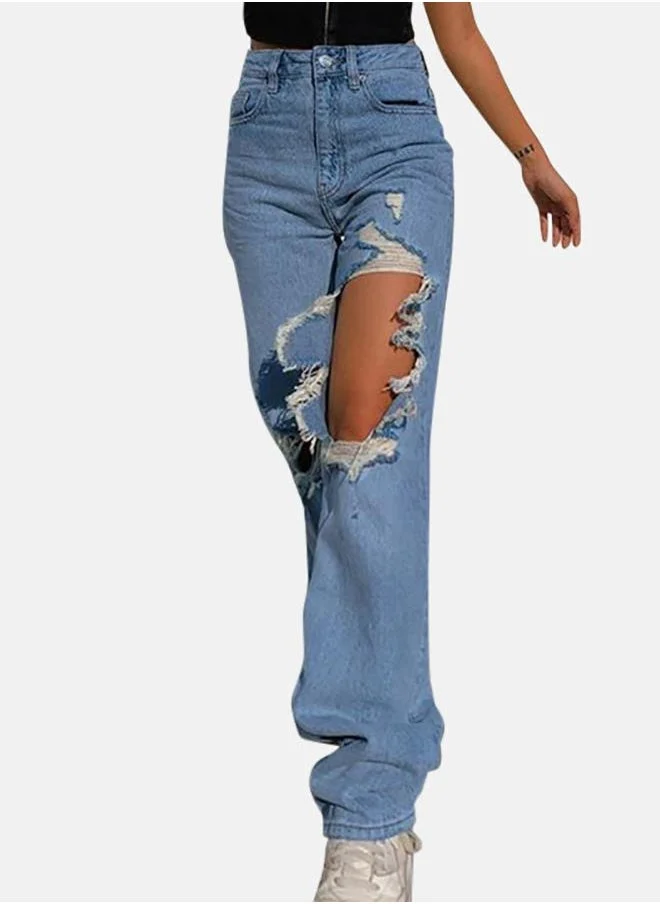 يونيكي Blue Tapered Jeans