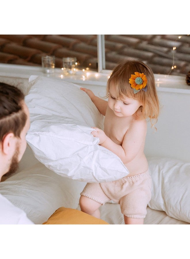 Cinaci 24 Pack Colorful Chiffon Rose Daisy Flower Hair Bows Fully Lined Alligator Hair Clips Handmade Soft Floral Small Hair Barrette Hair Pin Accessories for Baby Girls Newborns Infants Toddlers Kids - Image 4