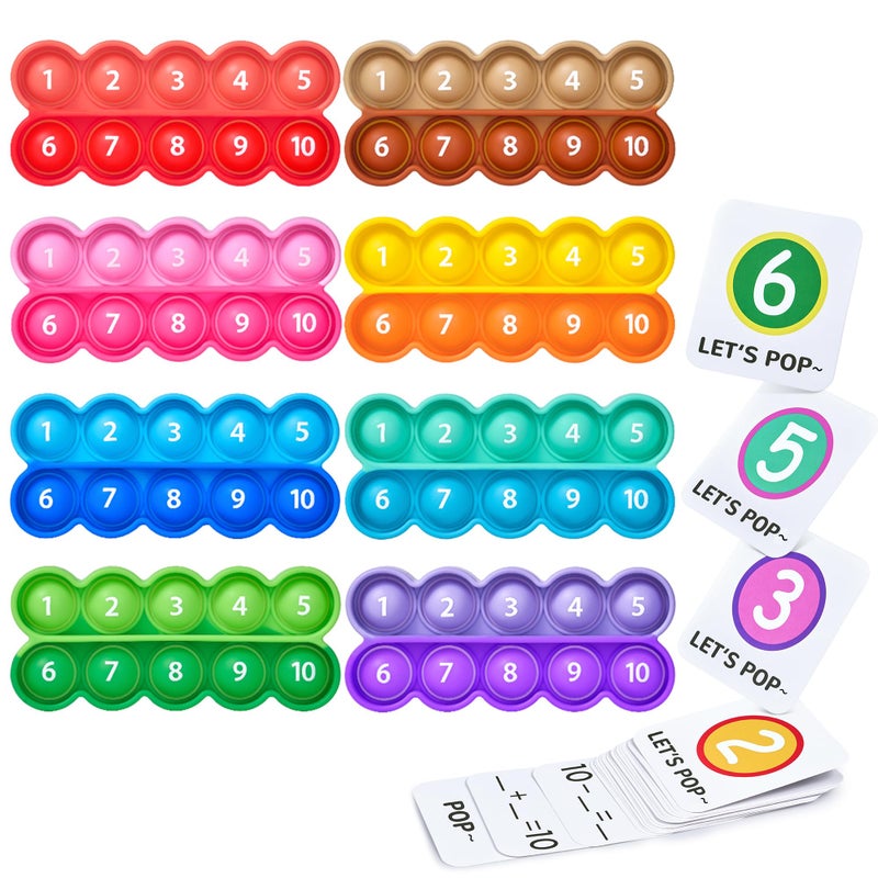 Joycat TenFrame Math Learning Tools for Elementary8 Ten Frames and 20 Task Cards Math Counting Games with for Preschool Kindergarten Classroom Learning Activities Kids Ages 35 - Image 3