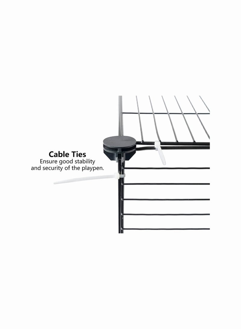 رف سياج حيوانات أليفة ثلاثي الطبقات DIY للحيوانات الصغيرة الأرنب الجرو الحيوانات الأليفة - Image 3