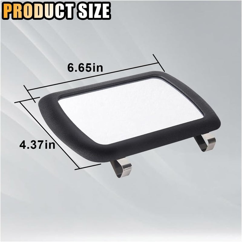 smilfuy Car Sun Visor Vanity Mirror, Universal HD Travel Makeup Mirror, Clip-on Sun-Shading Cosmetic, Deluxe Car Travel Interior for Women & Men, Rear View for Car Truck SUV - Image 2