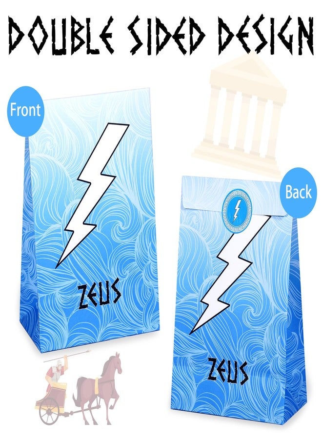 Htabiol Greek Mythology Party Favor Bags, 24pcs Greek Gods Gift Bags, Greek Mythology Gift Bags, Greek Mythology Party Supplies, Fit for Percy Jackson Party, Greek God Party, Greek Mythology Birthday - Image 5