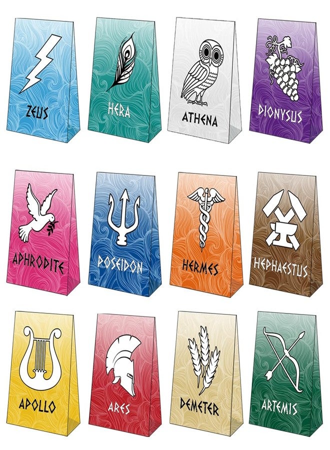 Htabiol Greek Mythology Party Favor Bags, 24pcs Greek Gods Gift Bags, Greek Mythology Gift Bags, Greek Mythology Party Supplies, Fit for Percy Jackson Party, Greek God Party, Greek Mythology Birthday - Image 1
