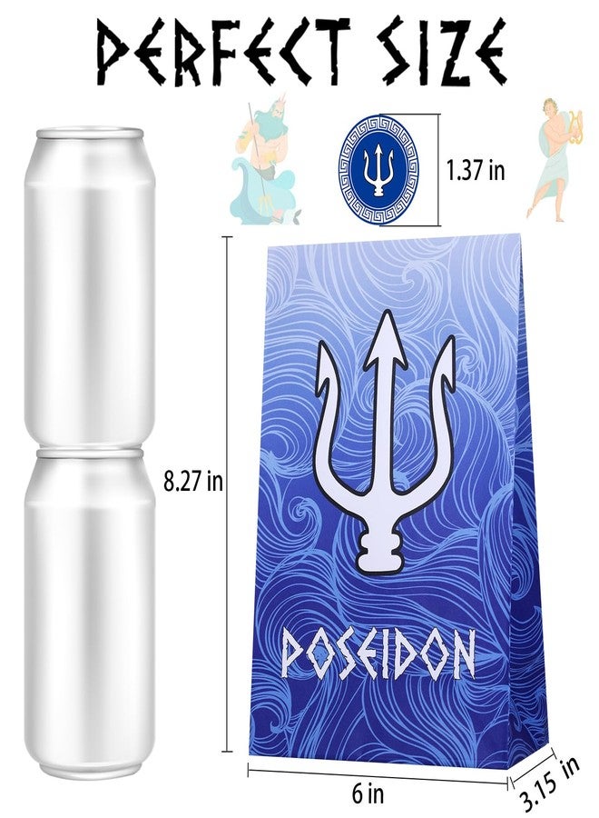 Htabiol Greek Mythology Party Favor Bags, 24pcs Greek Gods Gift Bags, Greek Mythology Gift Bags, Greek Mythology Party Supplies, Fit for Percy Jackson Party, Greek God Party, Greek Mythology Birthday - Image 4
