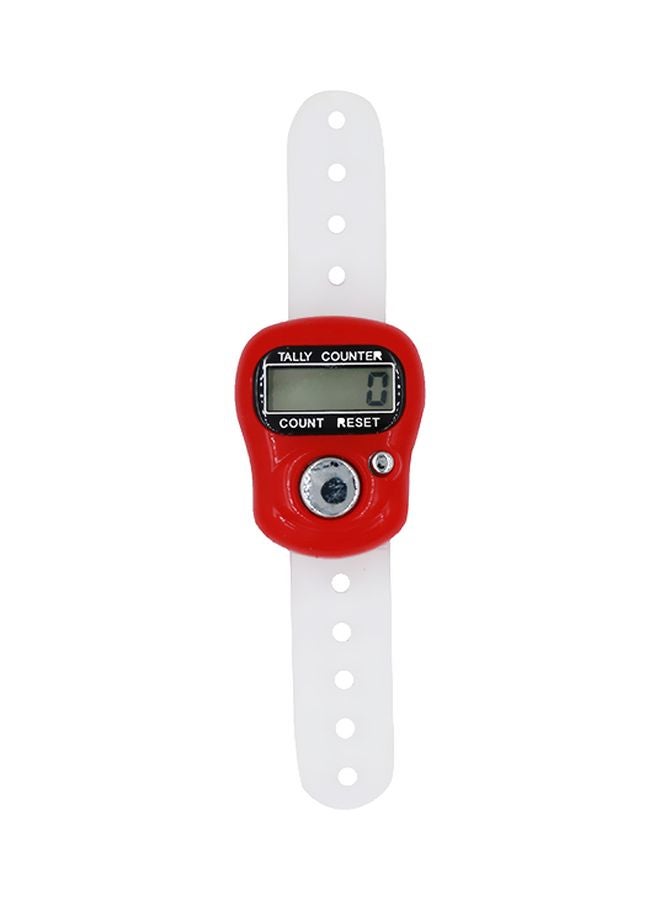 XbotMax Electronic Digital Knitting Tally Counter Red/White 3.4x2.7x1.3centimeter