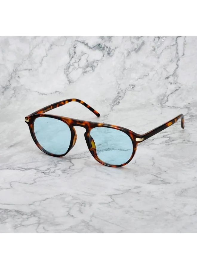 Explicit Poets Explicit Poets Unisex Carter Tortoise-Blue Stylish Sunglasses, 13EP2