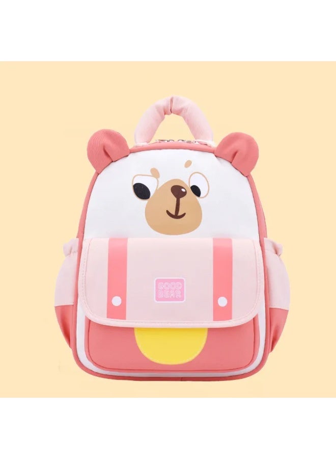 Kids School Backpack Bear 3-5 Years Waterproof Lightweight Spine-Protective Wear-Resistant Breathable Large Capacity School Supplies - Image 1