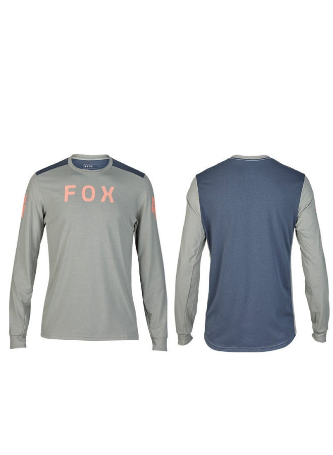 Fox Downhill Suit Long Sleeve Men's Top Motorcycle Riding Suit Outdoor Sports Off-road Racing Suit Quick-dry T-shirt