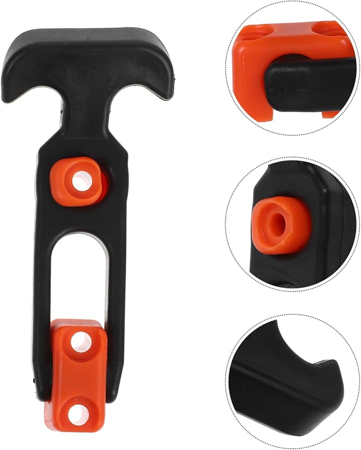 PartyKindom 2pcs Black Rubber Hasp Latch for Toolbox Engine Hood Secure Lock Easy Installation - Image 5