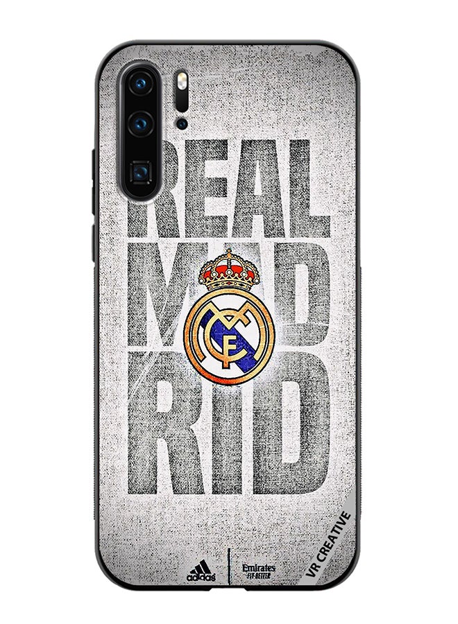 VR CREATIVE Protective Case Cover For Huawei P30 Pro Real Madrid Logo Design Multicolour - Image 1