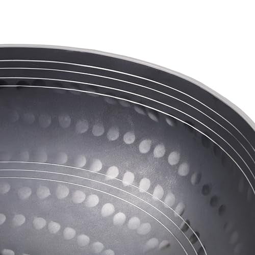 VISMAY'S 2 Litre 10 inch Food Grade Iron Kadai India’s 1st Smooth Edge Kadhai Handle Free Traditional Frying Pan Wok Hammered Heavy Base Metal Spoon Friendly Works on Gas and Induction - Image 4