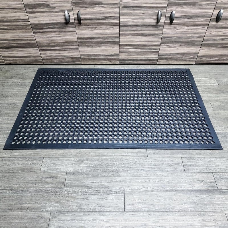 KOVOT NonSlip 36 x 60 Rubber Floor Mat Perforated with Holes for draining  Easy Cleaning AntiFatigue Heavy Duty Mats for Indoor or Outdoors Restaurant Kitchen Bar Bathroom - Image 5