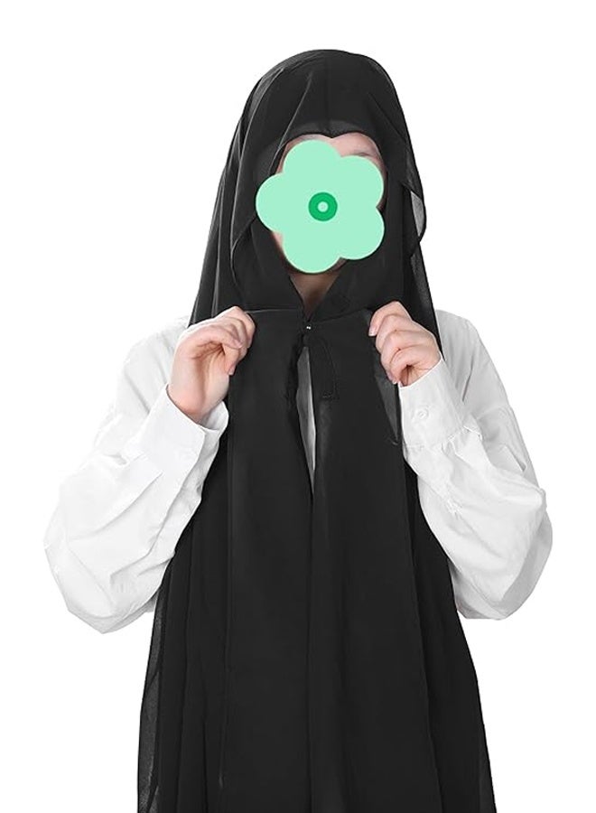 مجموعة حجاب شيفون فورية، وشاح حجاب مع مغناطيس مدمج وغطاء رأس مع غطاء نموذجي - Image 2