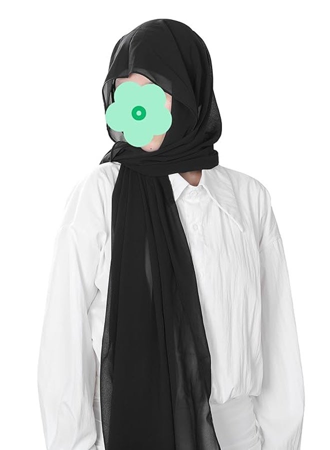 مجموعة حجاب شيفون فورية، وشاح حجاب مع مغناطيس مدمج وغطاء رأس مع غطاء نموذجي - Image 3